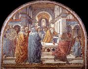 GOZZOLI, Benozzo Expulsion of Joachim from the Temple g oil painting artist